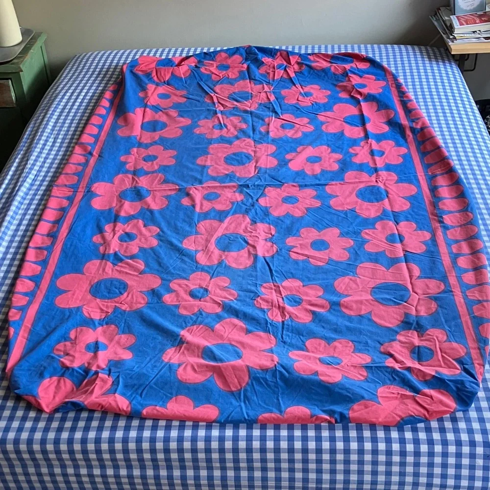 Cannon Royal Family Sunflower vintage mod floral twin fitted sheet
